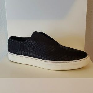 Vince womens Galia leather black snake